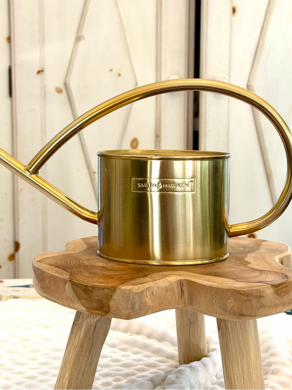 Smith & Hawken Polished Brass Watering Can, Rare find, Discontinued
